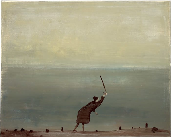 Norbert Schwontkowski, Alte Frau am Meer, 2005