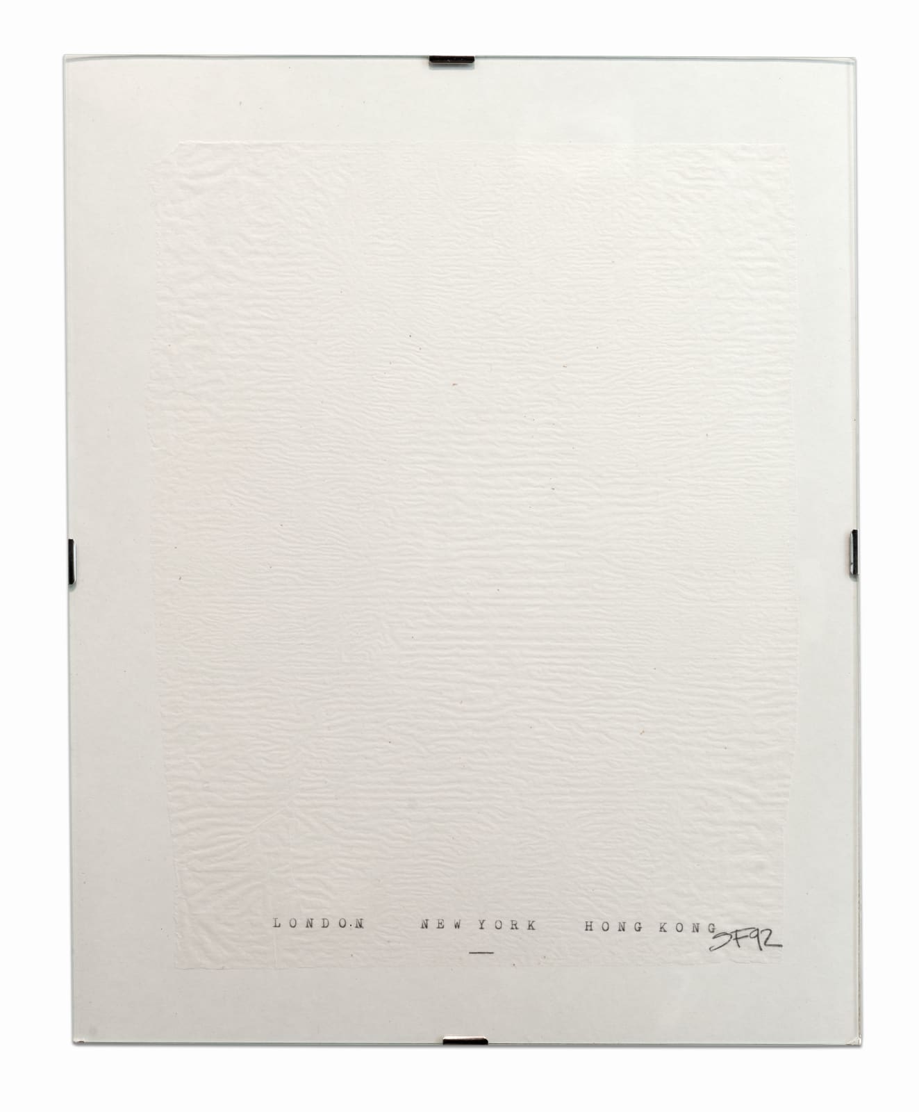 Sylvie Fleury, Untitled (London New York Hong Kong), 1992