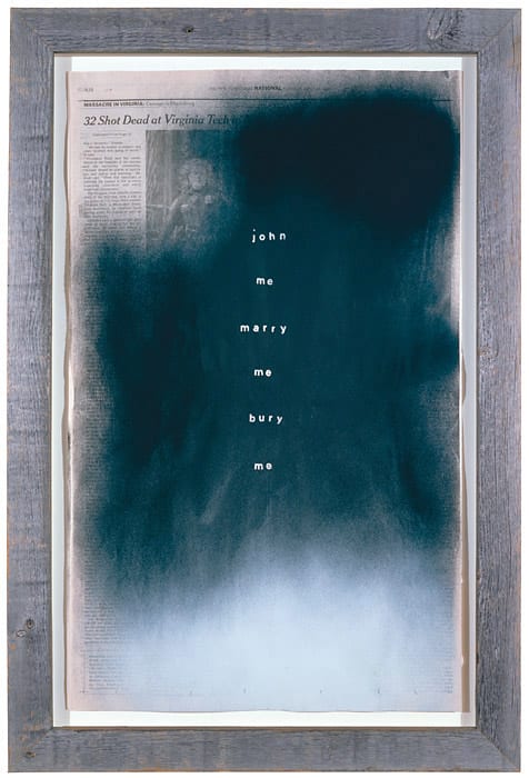 Ugo Rondinone, Lines out to silence, 2007