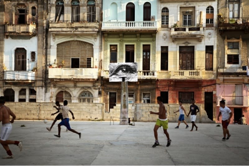 JR, The Wrinkles of the City, La Havana, Nidia Mulet Rojas, (artwork by JR, project by JR & José Parlá), Cuba, 2012