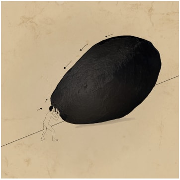 Karam Natour, Myth of Sisyphus, 2015