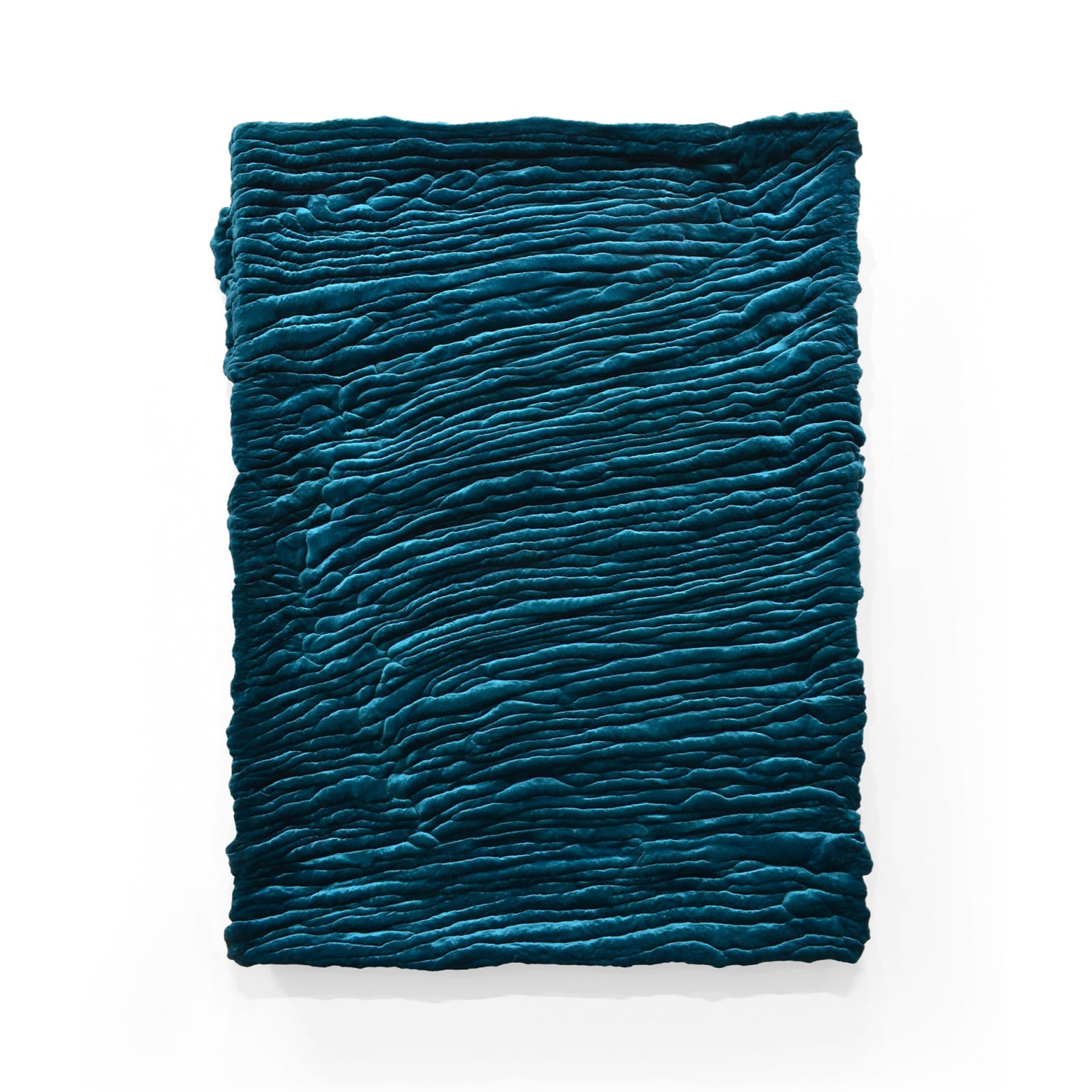 Schiacciato 19 (S.P.R.1), Filippo Moroni, 2025 Polyurethane foam, chenille velvet, and wood. From the Schiacciato series. Image courtesy of Buysse Gallery. © Filippo Moroni. All rights reserved