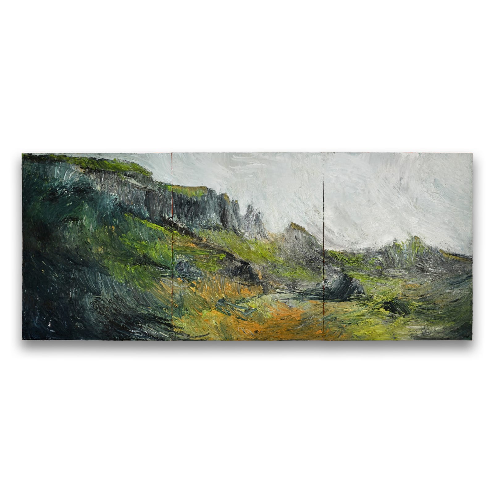 Nils Verkaeren, Cliff After Rain, 2024. Image courtesy of Buysse Gallery. © Nils Verkaeren. All rights reserved.