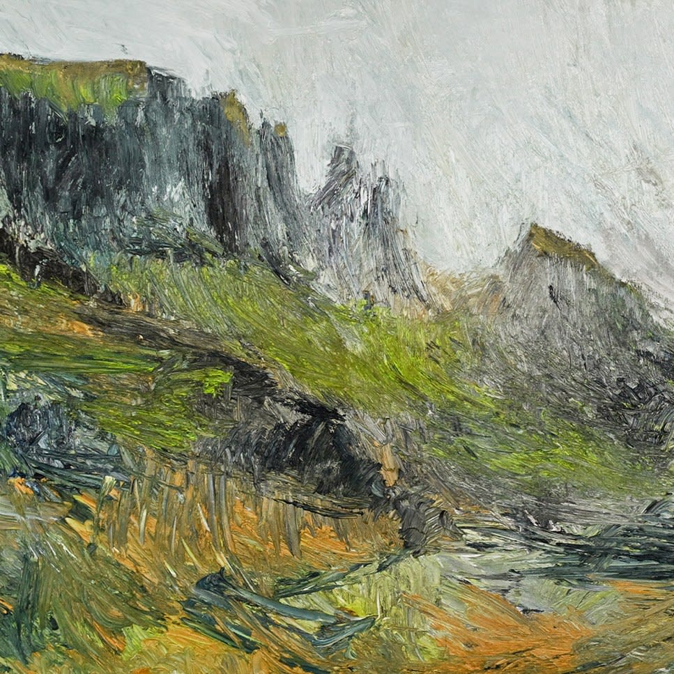 Nils Verkaeren, Cliff After Rain, 2024. Image courtesy of Buysse Gallery. © Nils Verkaeren. All rights reserved.