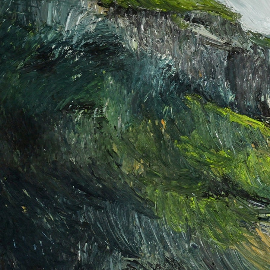 Nils Verkaeren, Cliff After Rain, 2024. Image courtesy of Buysse Gallery. © Nils Verkaeren. All rights reserved.