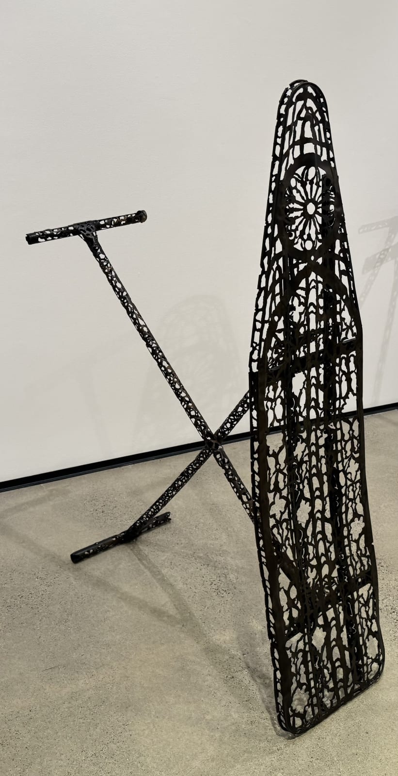 Ironing Shit Out, 2024 Plasma cut steel ironing board