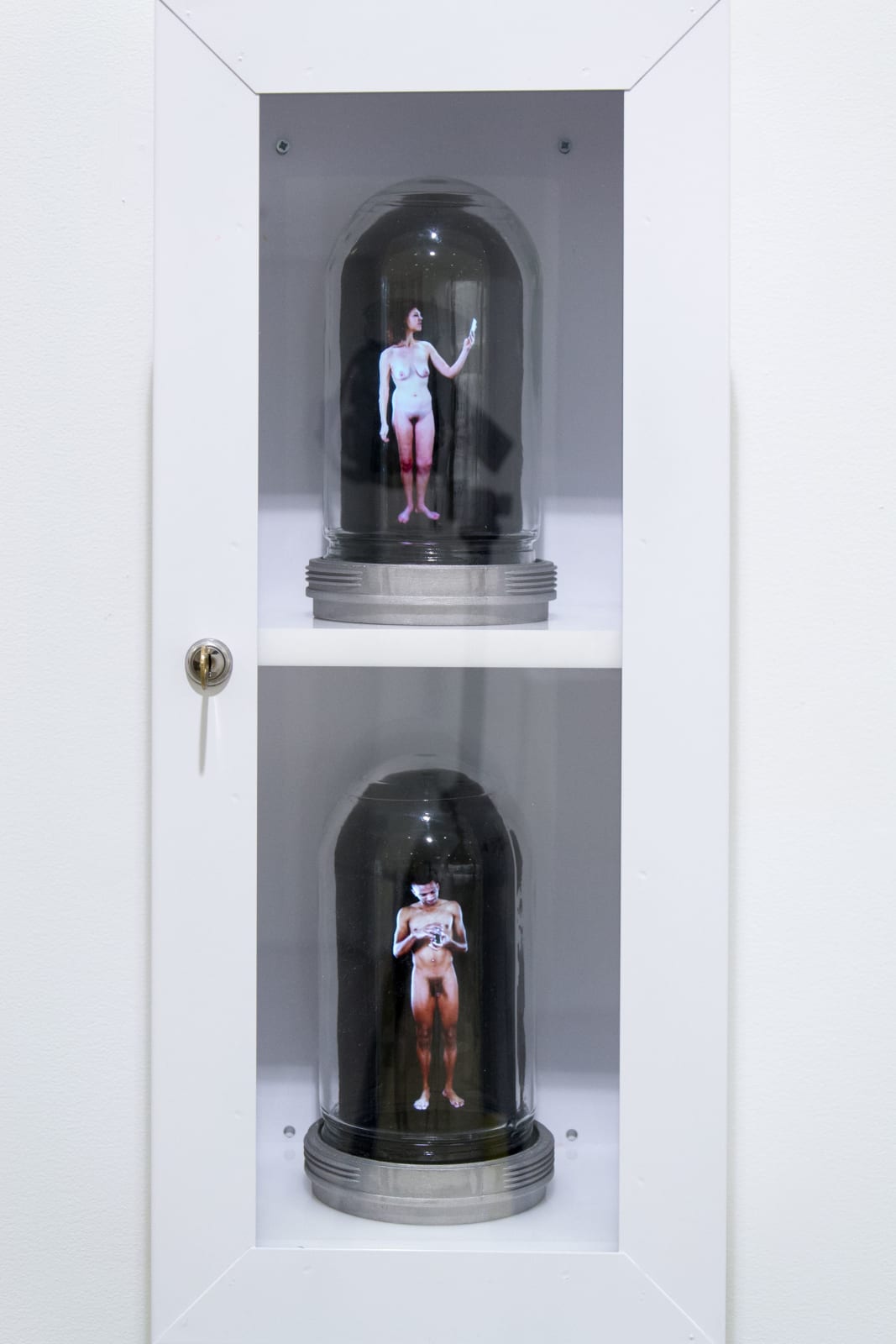 Garden of Eden, 2019 Video Sculpture: glass, acrylic, plastic, custom circuitry