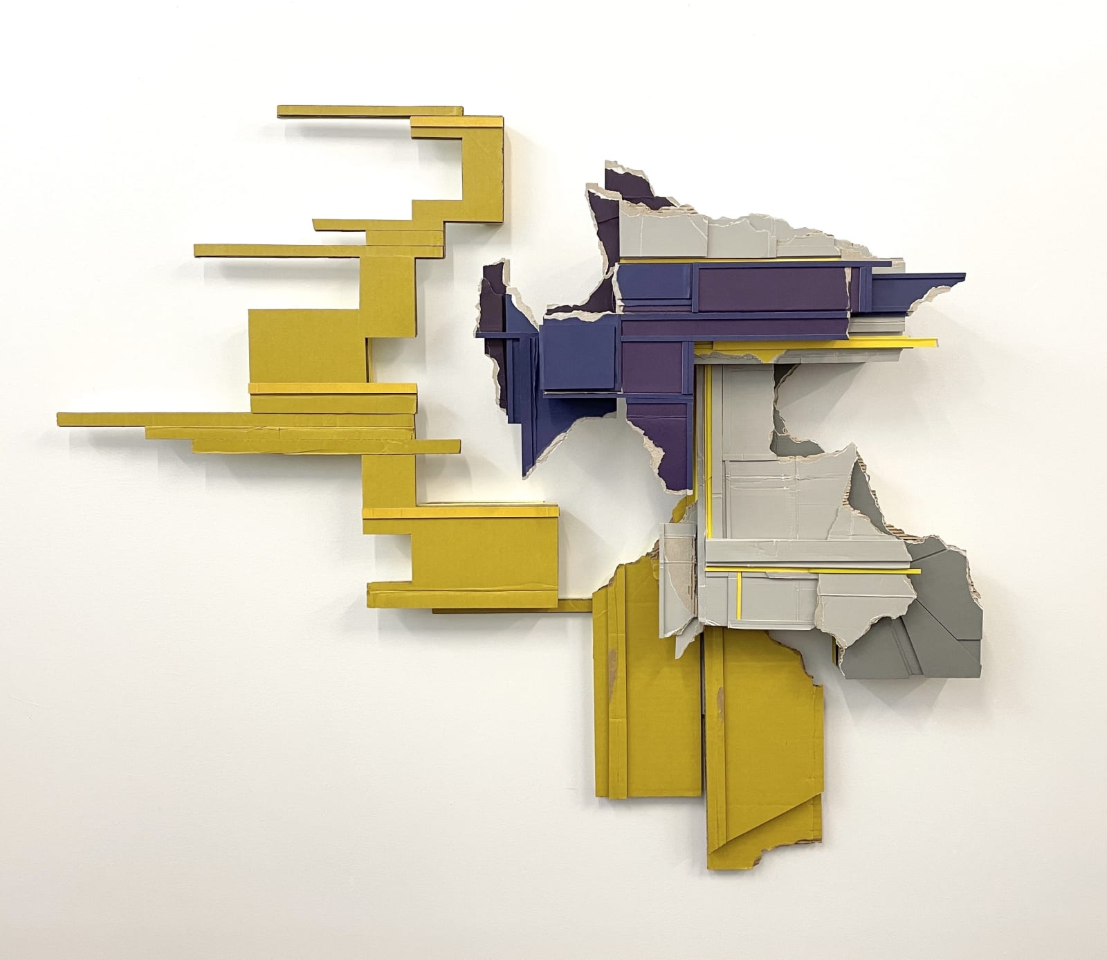 Breaker, 2022 Found (unpainted) cardboard, foamcore