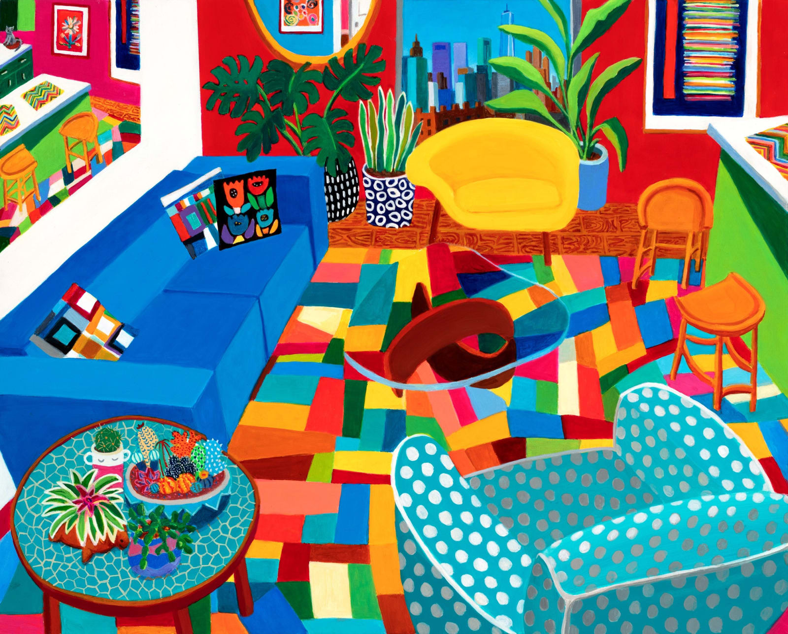 Radiance, 2023 Artwork is signed on the front Acrylic and gouache on board