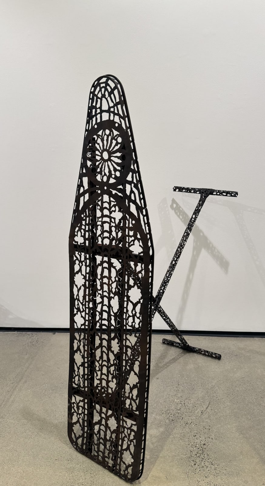 Ironing Shit Out, 2024 Plasma cut steel ironing board