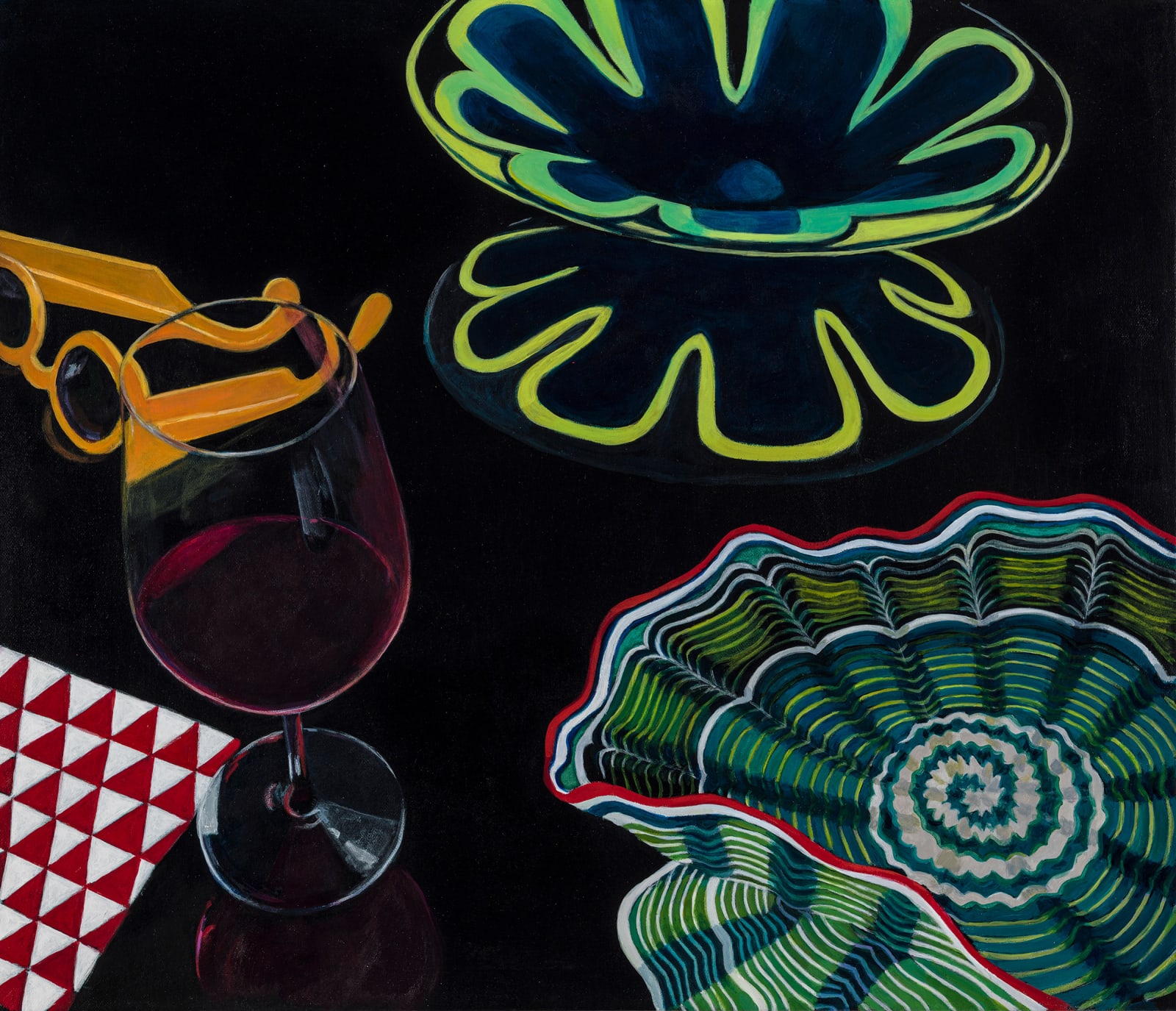 Roxa Smith Remembrance, 2025 Acrylic on canvas over cradled board