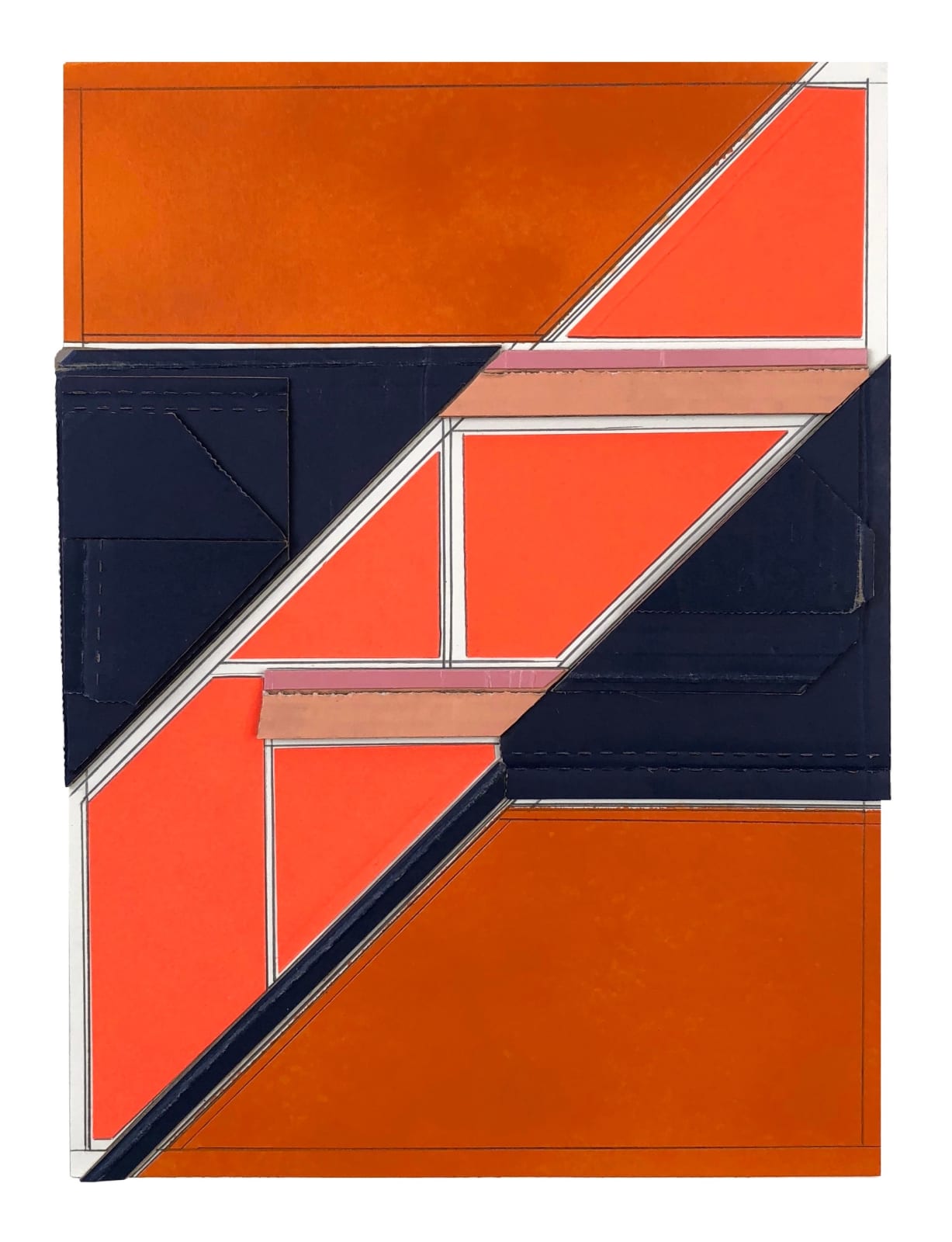 Toma 2, 2018 Collage, spray paint, pencil on paper