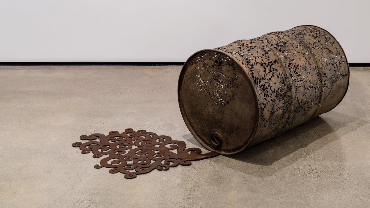 Sweet Spill, 2010 Plasma cut steel