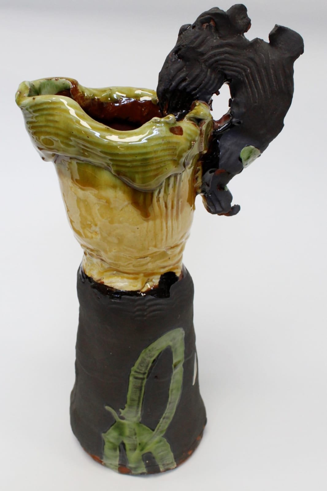 Dylan Bowen, Large Jug - Brown, Yellow & Green , 2019