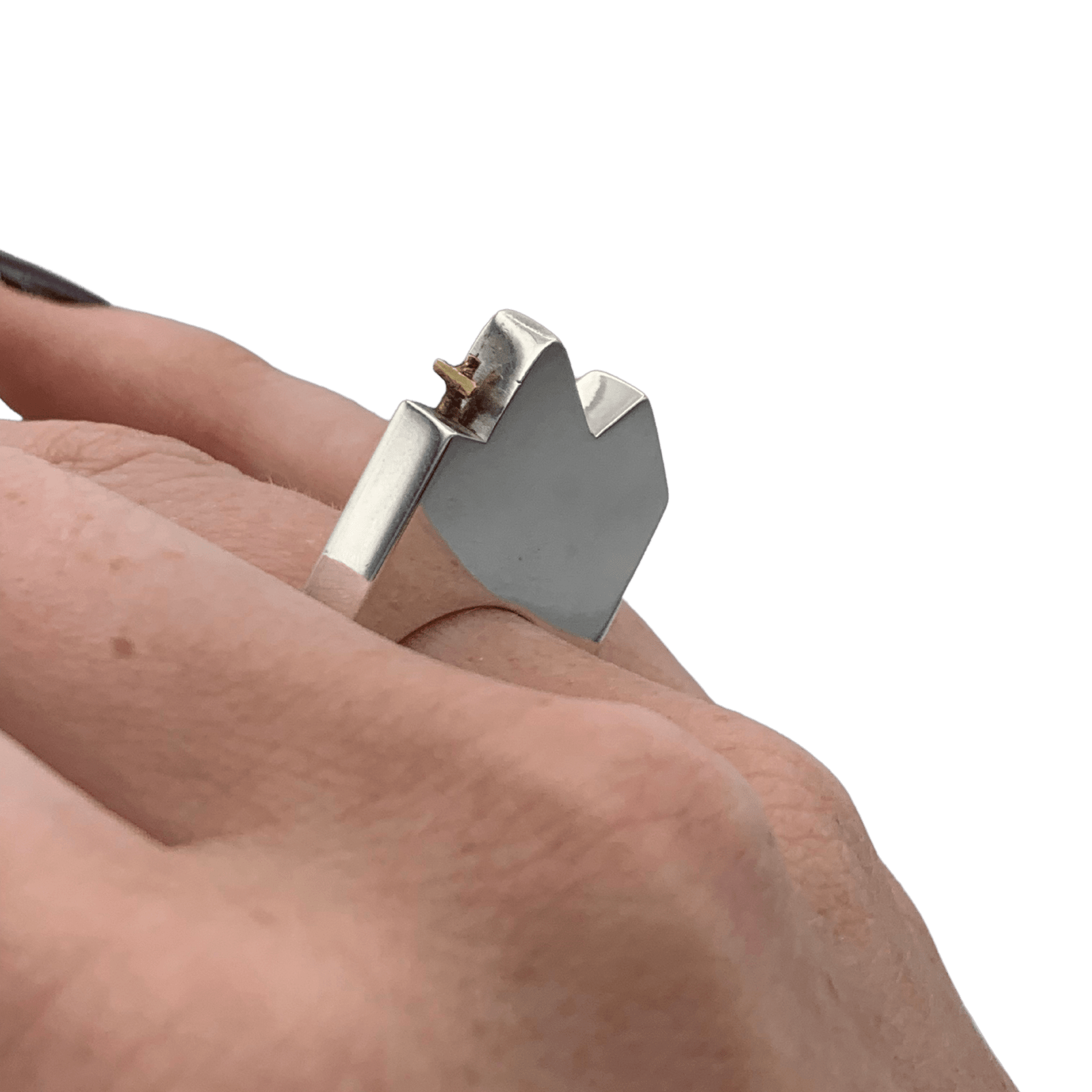 Mara Irsara, Dolomite Ring with Gold Cross, 2024