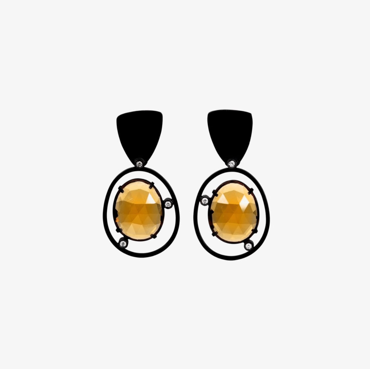 Daphne Krinos, Citrine Earrings, 2024
