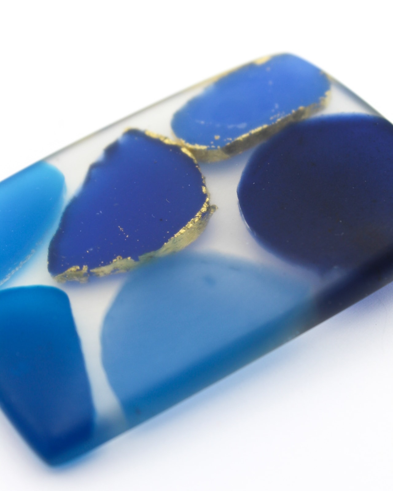 Kathie Murphy, Blue Gold Leaf Brooch, 2024