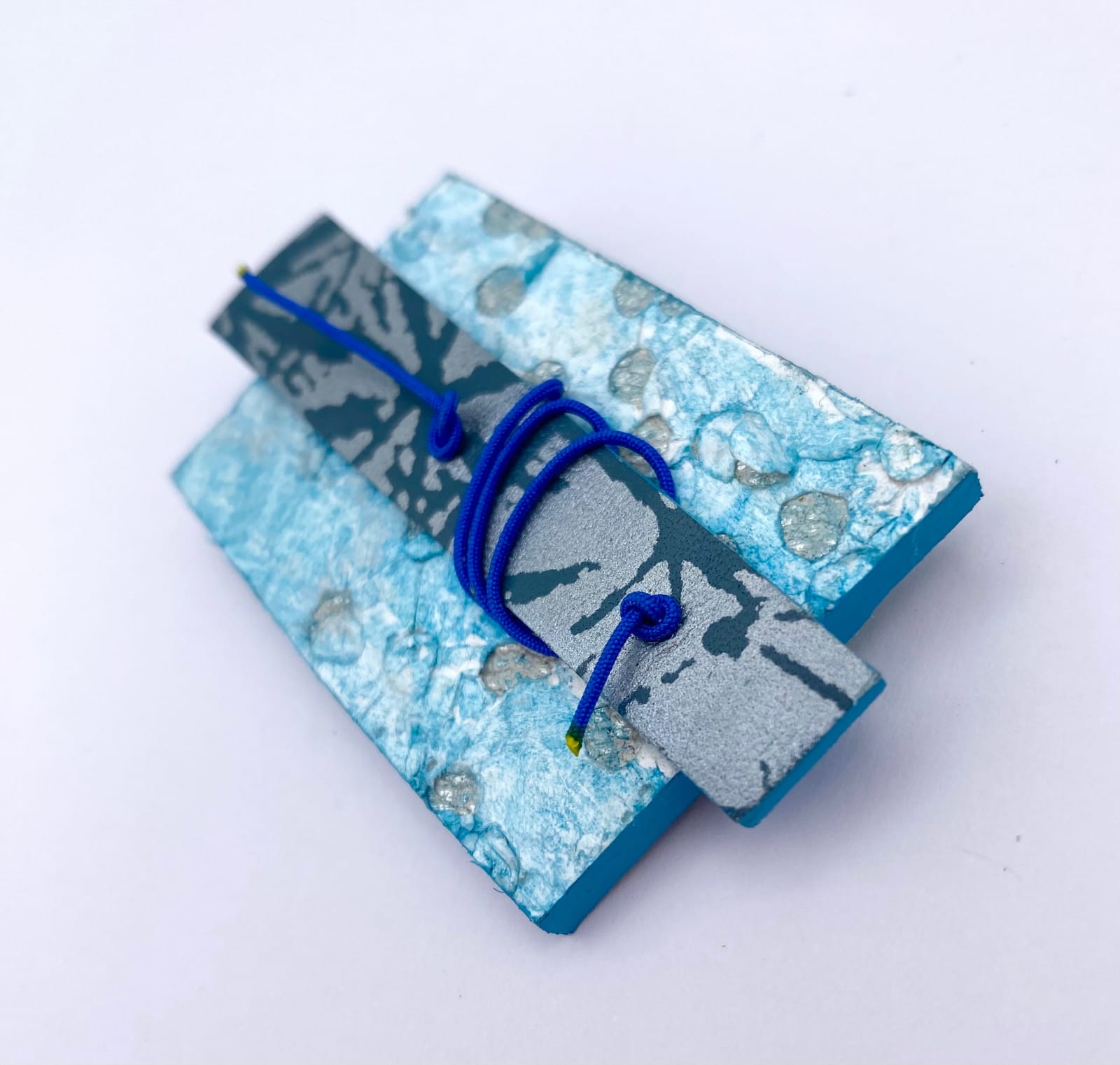 Ealish Wilson, Tyvek Blue Brooch, 2024
