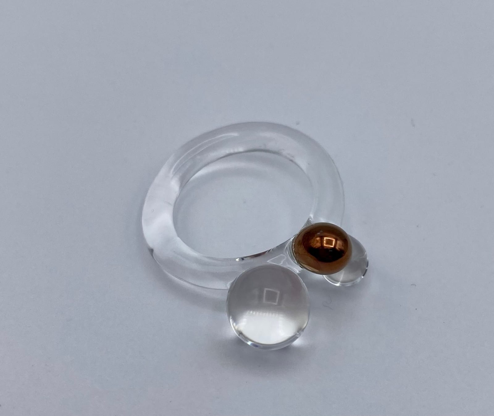 Samantha Sweet, 3 Dot Ring (rose gold accent, 2 of 3), 2021