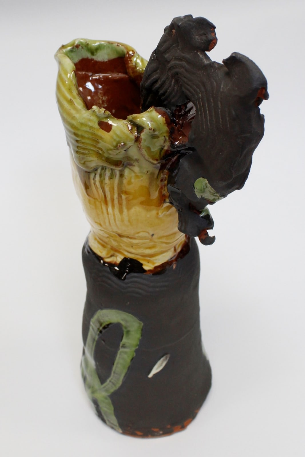 Dylan Bowen, Large Jug - Brown, Yellow & Green , 2019