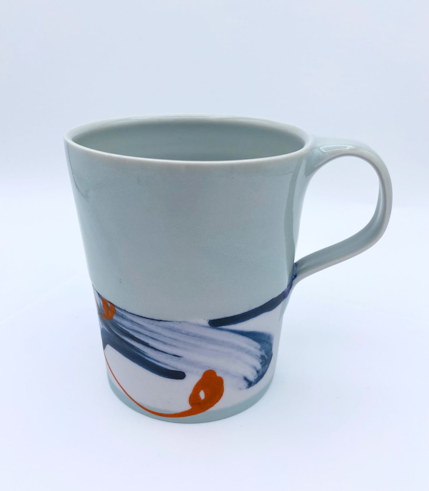 Adam Frew, Cup - Blue Abstract Decoration Mint Foot, 2024