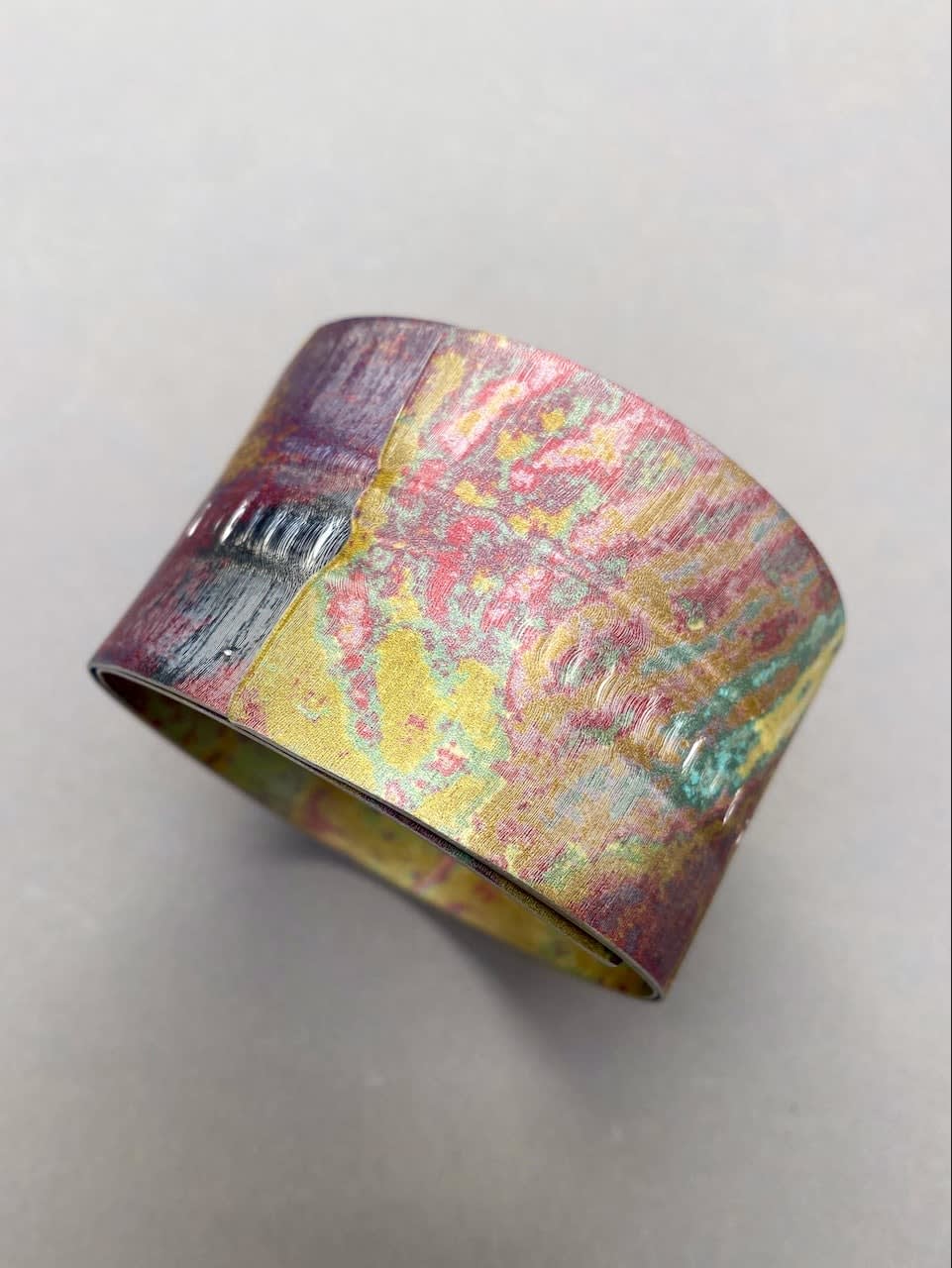 Jane Adam, Ochre Spiral Bangle, 2024