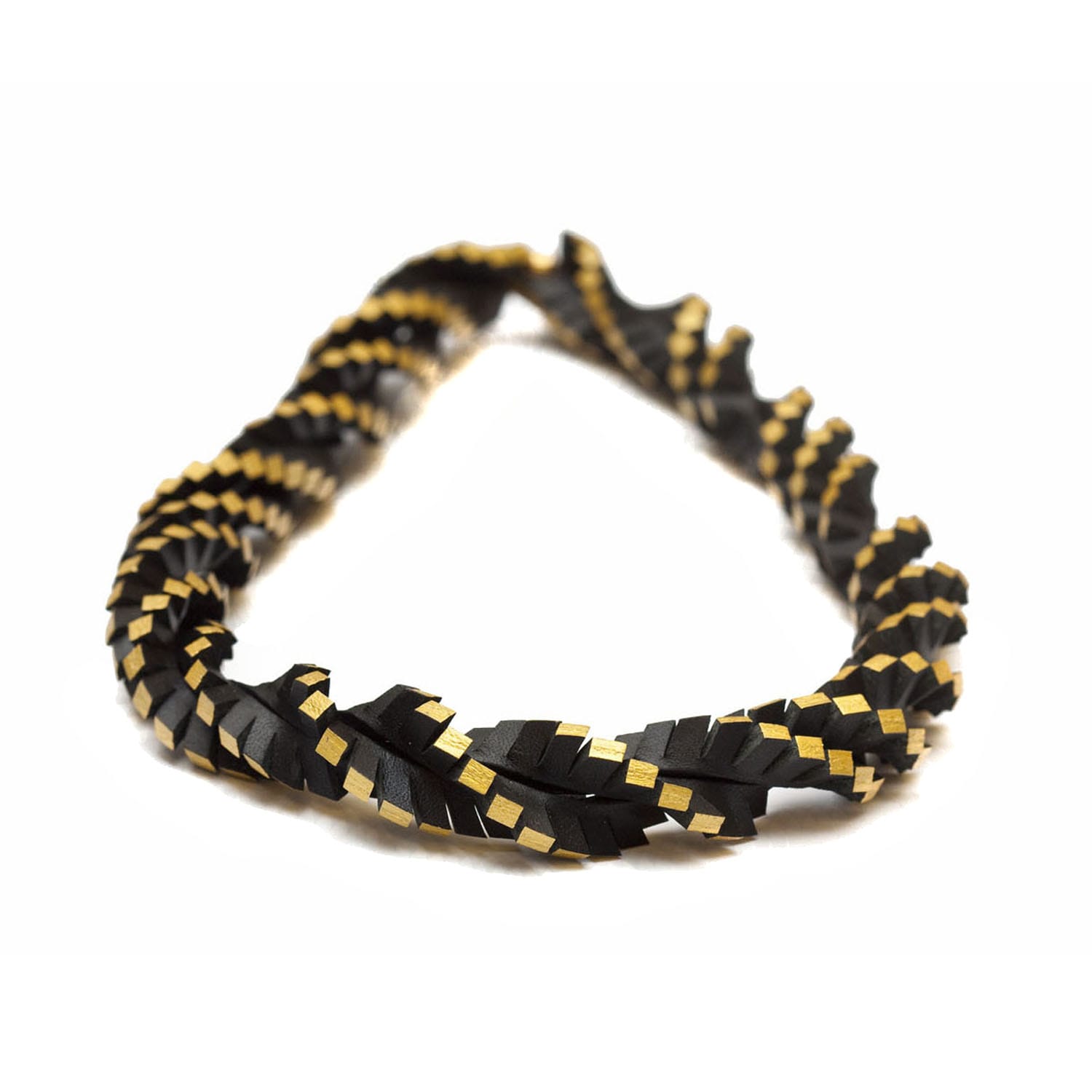 Tania Clarke Hall, Twisted Up Necklace - Black & Gold, 2022