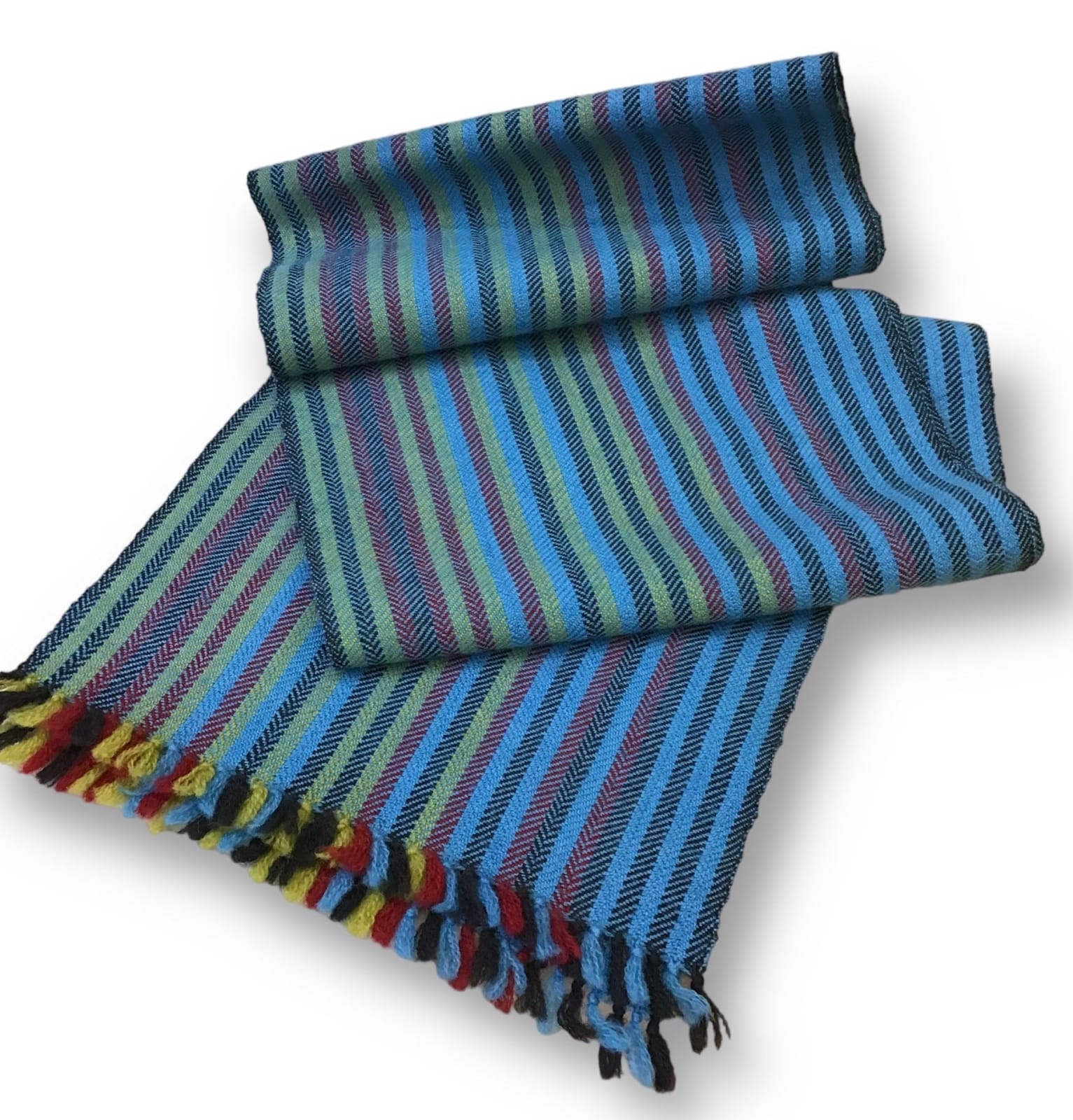 Caroline Richards, Romney Merino Stole - Cerulean Blue, 2022