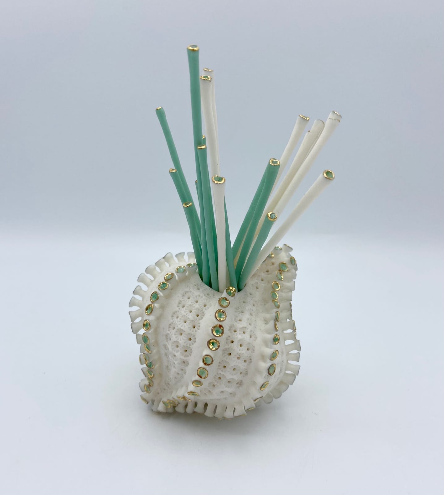 Delfina Emmanuel, Twist Vessel - Green/ Blue, 2019