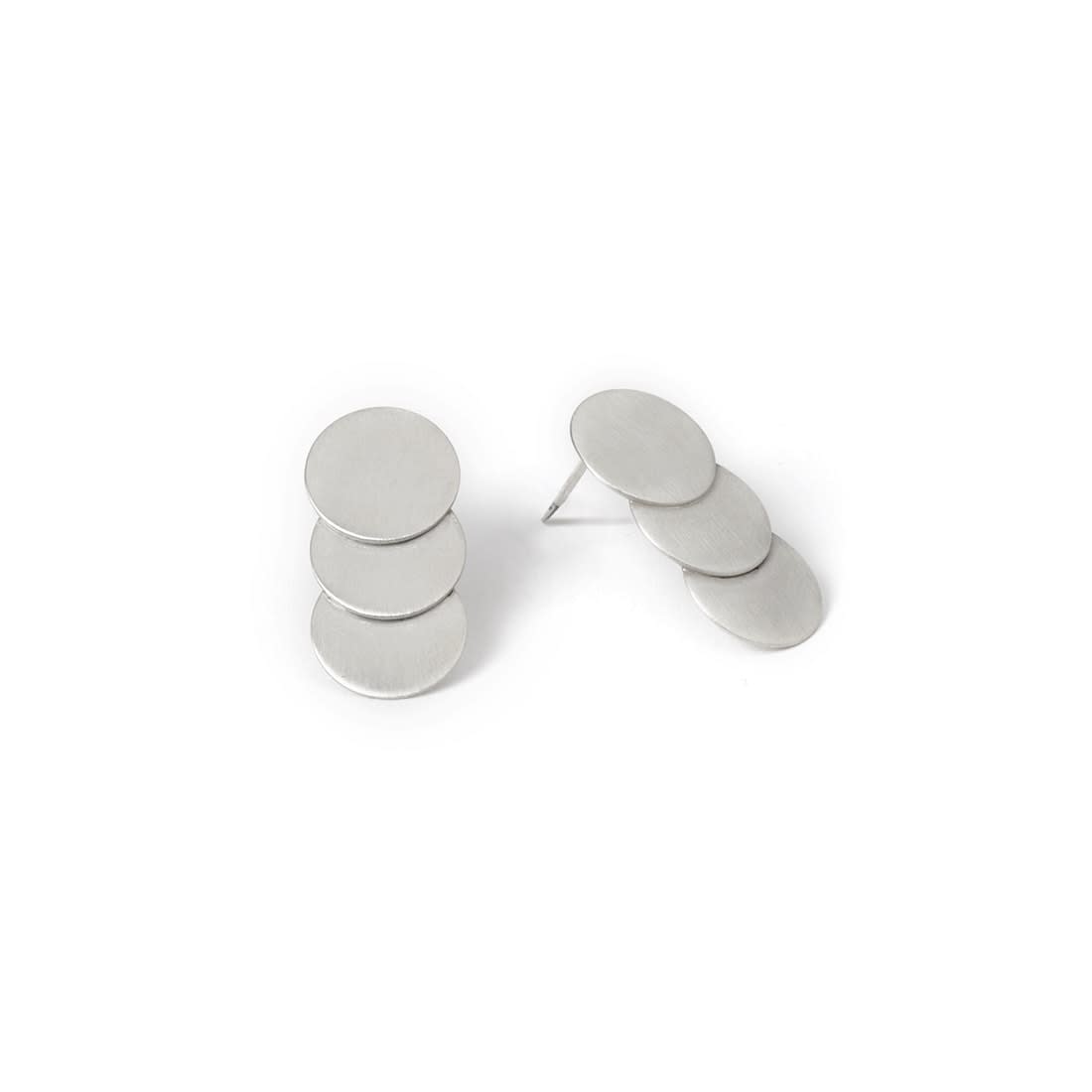 Marian Ripoll, PUNKT 3 - Silver Earrings, 2023