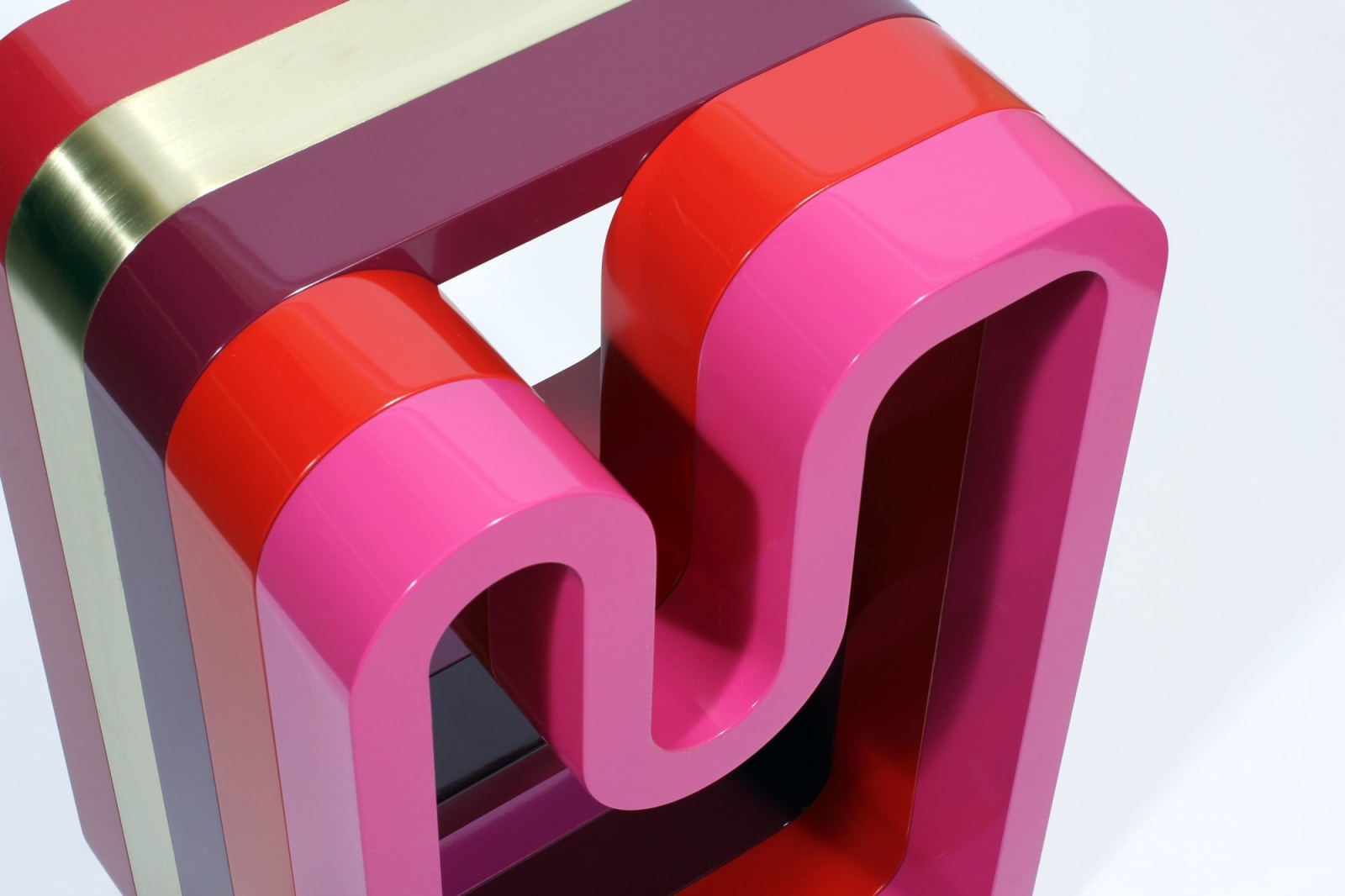 Porter + Trundle, Loop Side Table (Pink), 2022