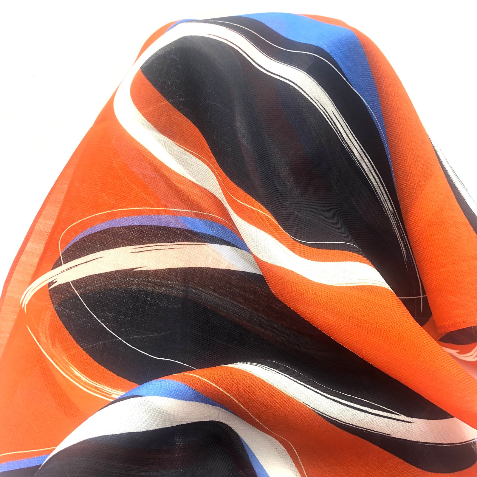 Alison White, Swirl Scarf - Orange, 2023