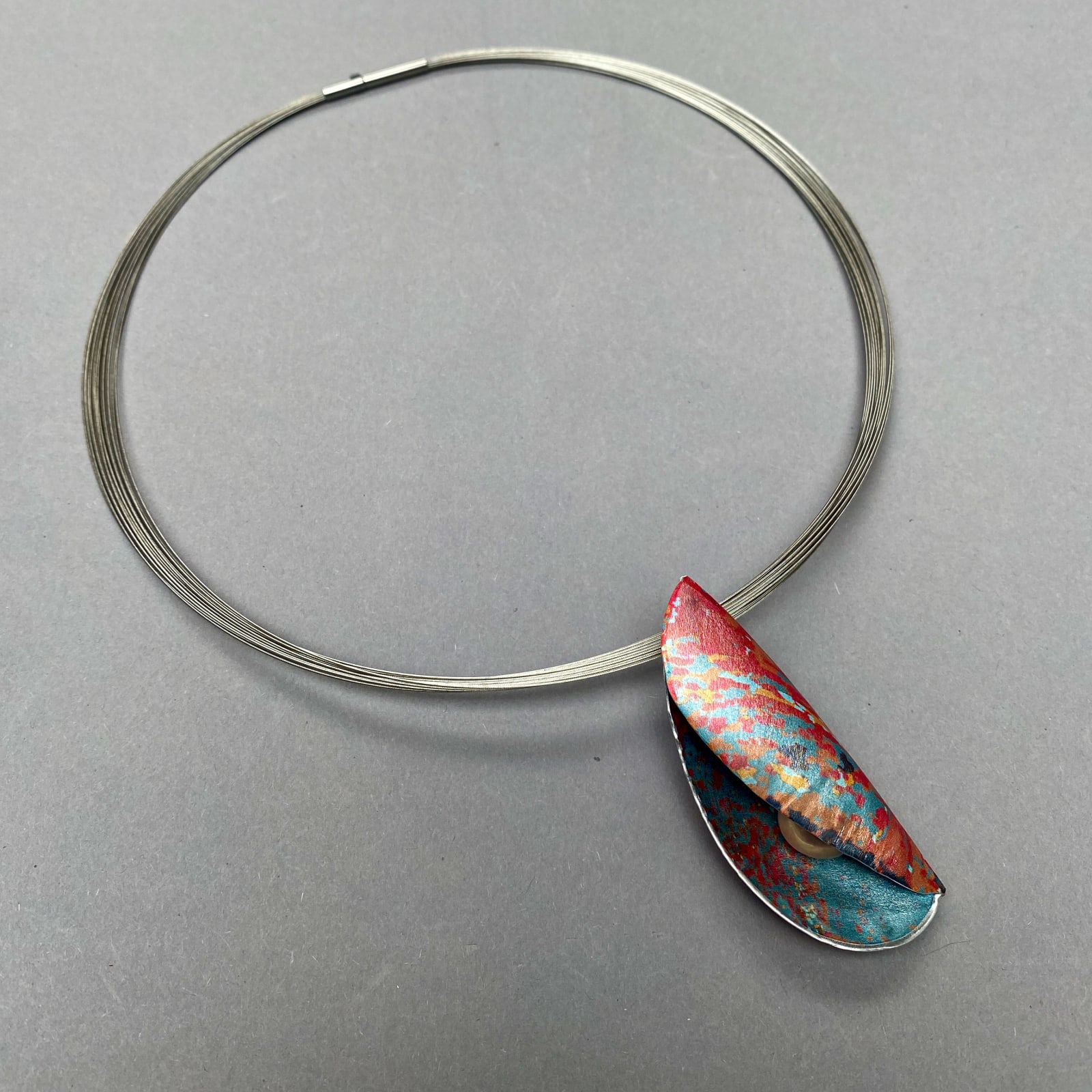 Jane Adam, Red Medium Pod Pendant, 2024