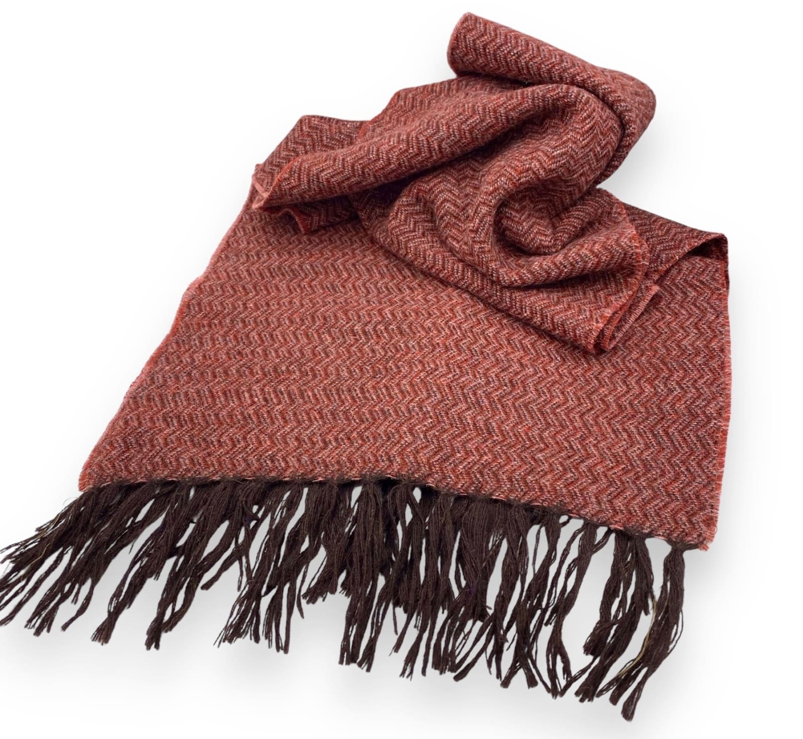 Richard Womersley, Red Zig Zag Scarf, 2022