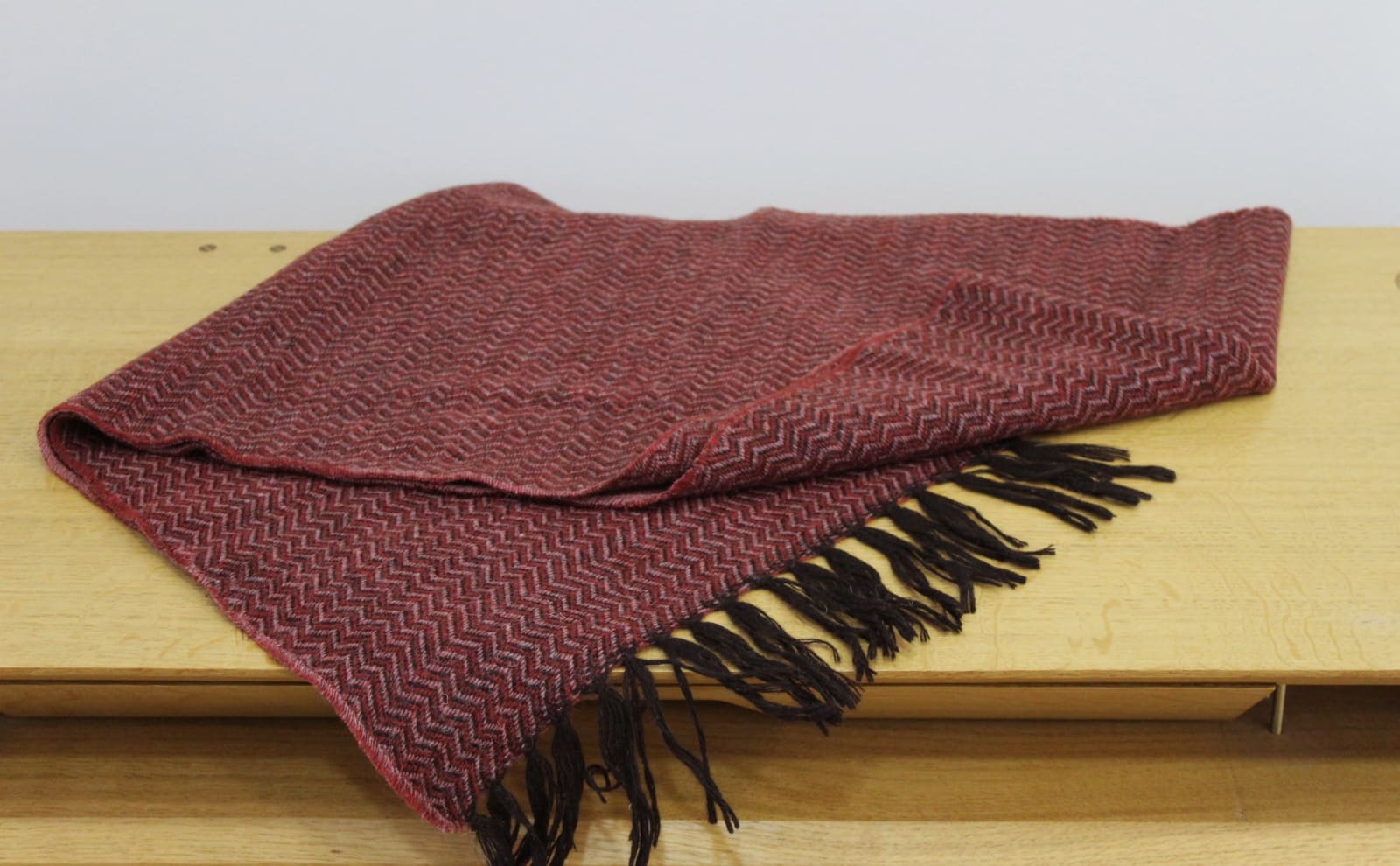 Richard Womersley, Red Zig Zag Scarf, 2022