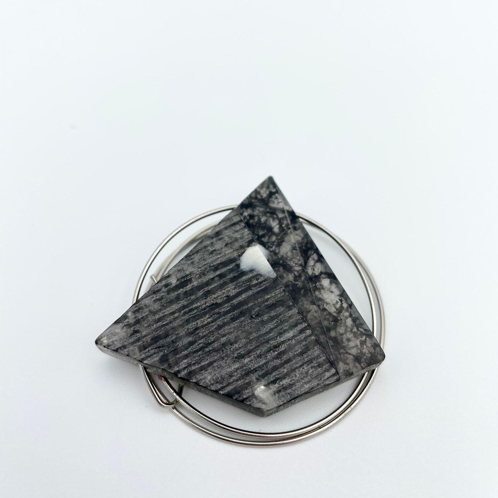 Gill Forsbrook, Black Recycled Brooch, 2018