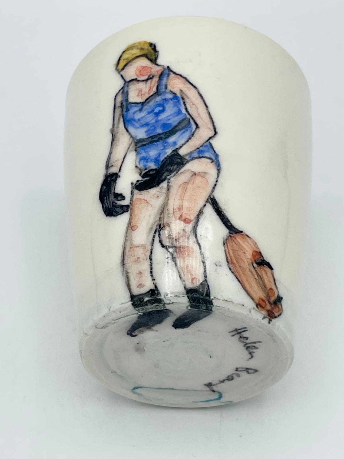 Helen Beard, Swimmer Beaker - Blue, Yellow Cap, 2024