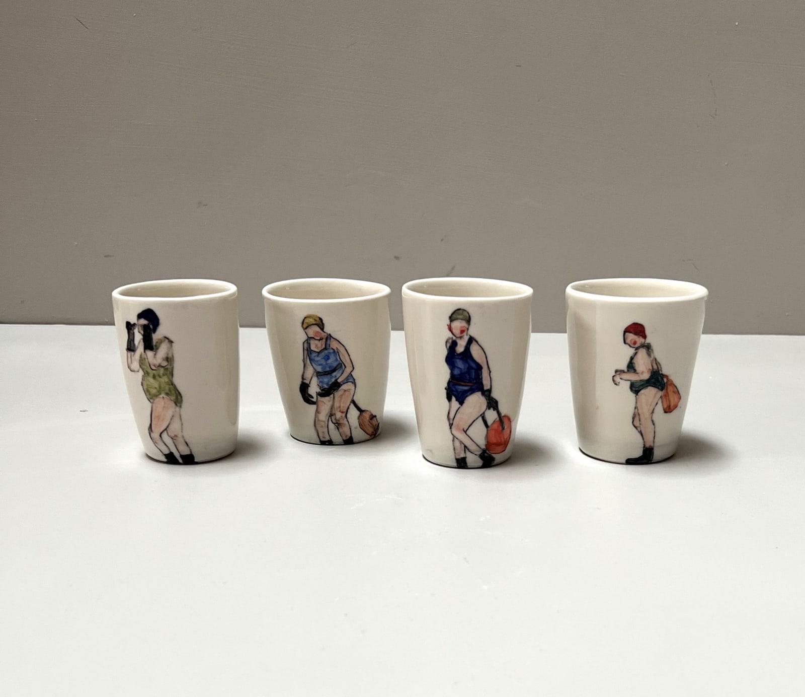 Helen Beard, Swimmer Beaker - Blue, Yellow Cap, 2024