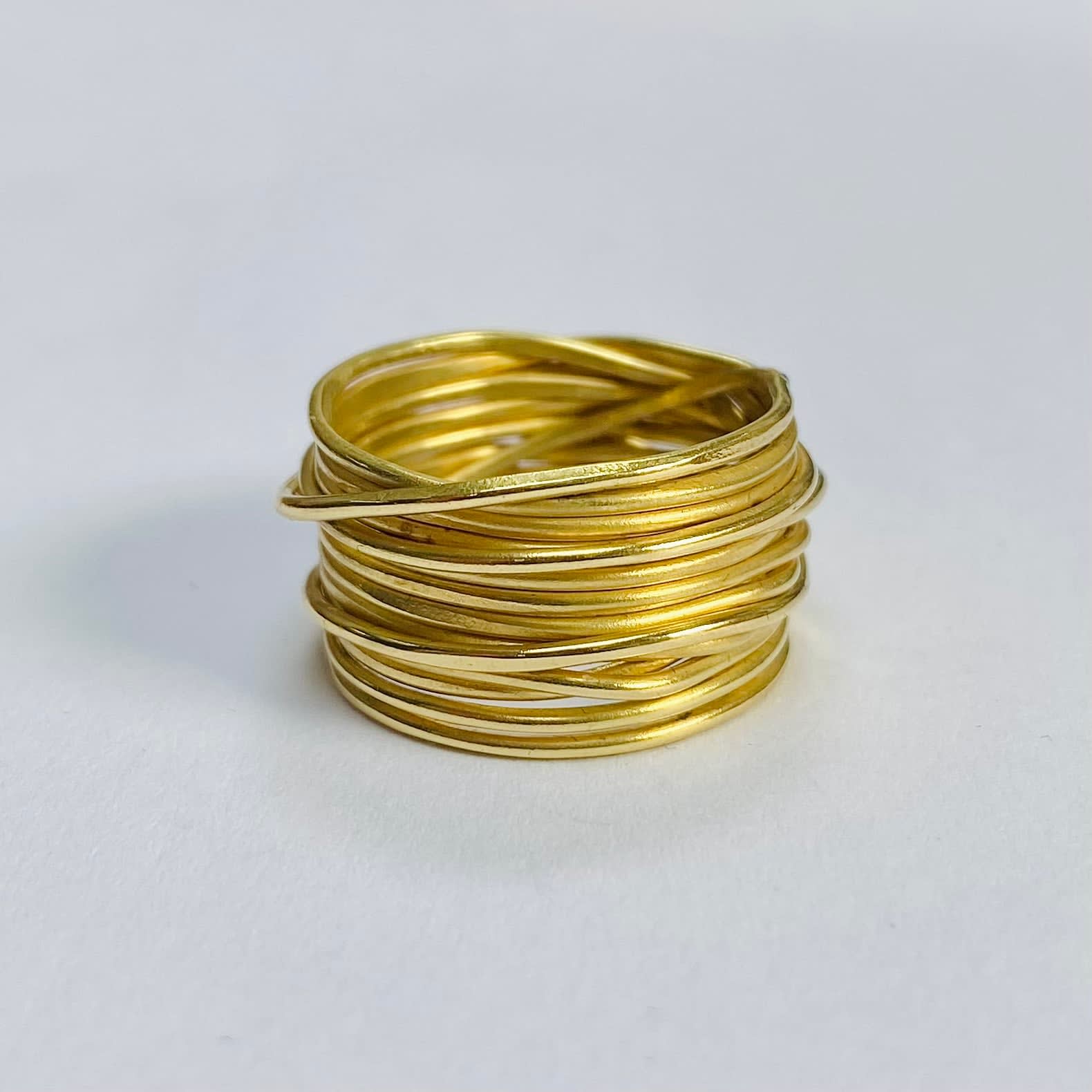 Disa Allsopp, 18k Gold Spaghetti Ring, 2023