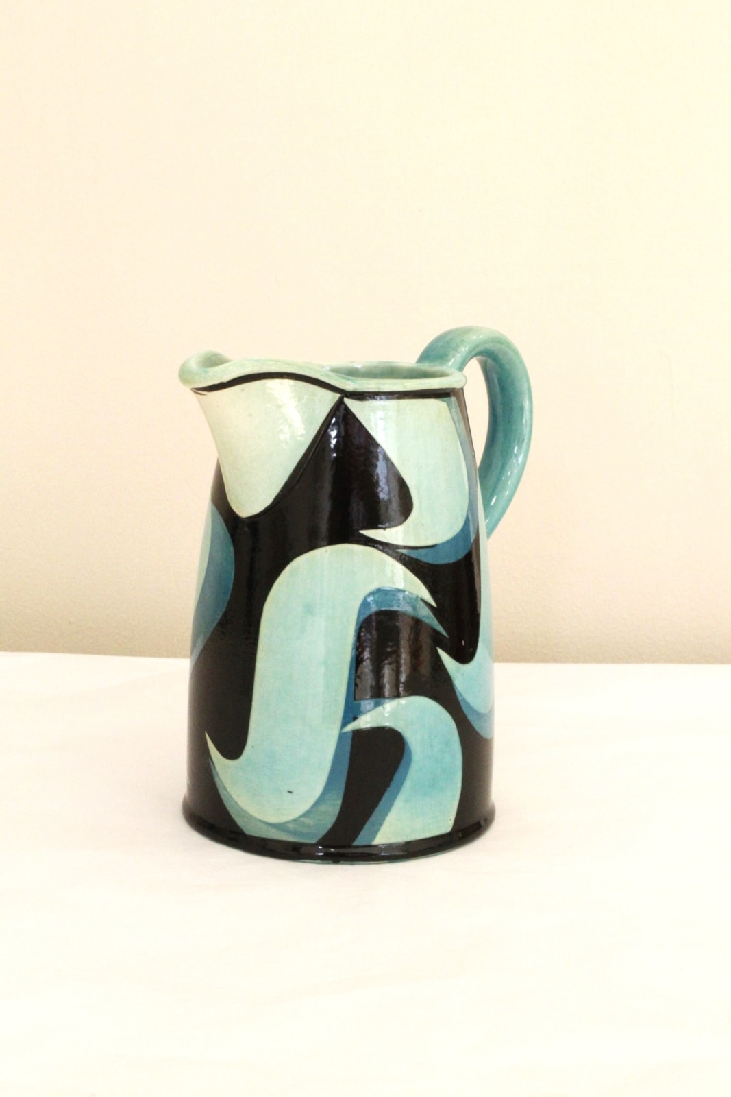 Jane Cox, Aqua Decorated Small Jug, 2022