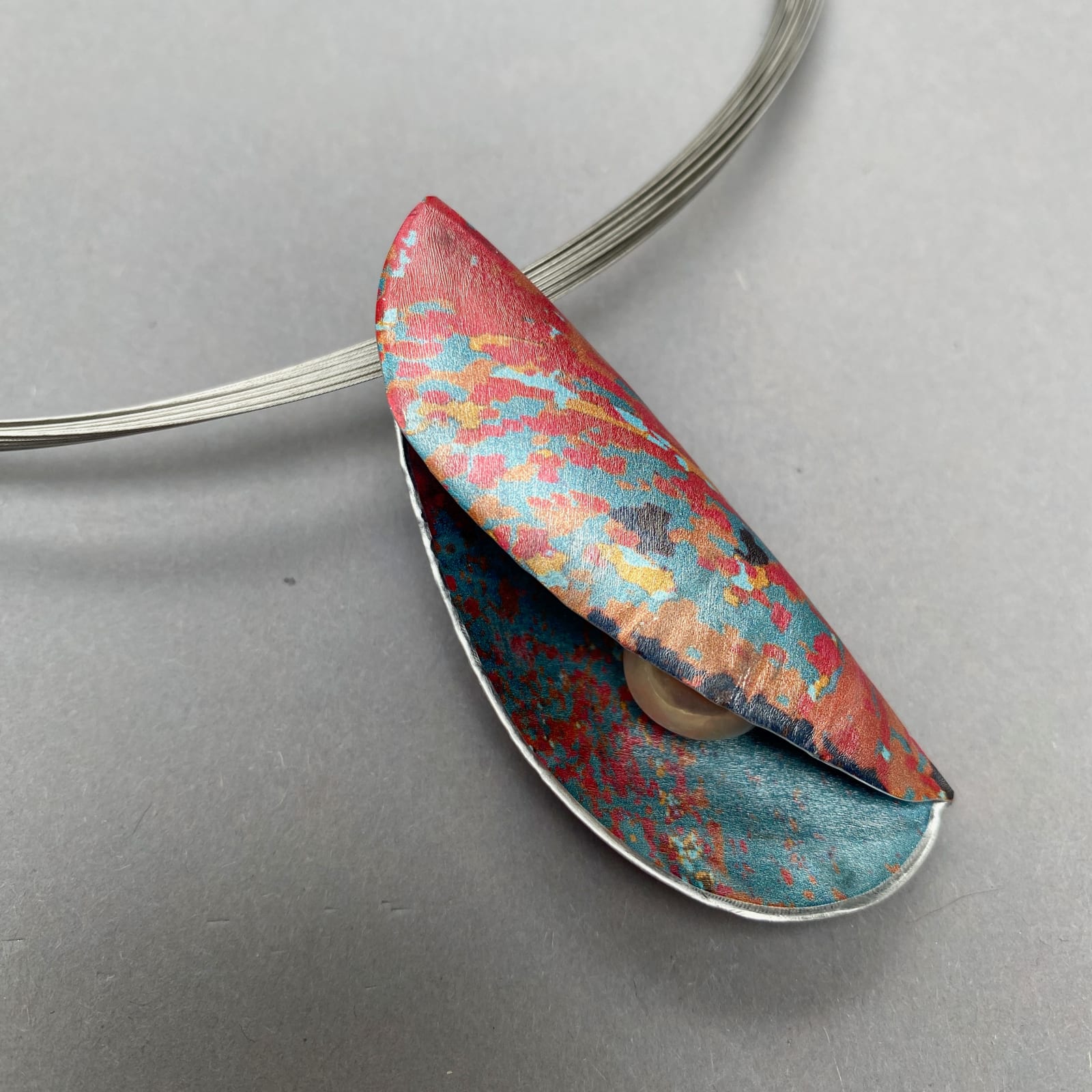 Jane Adam, Red Medium Pod Pendant, 2024