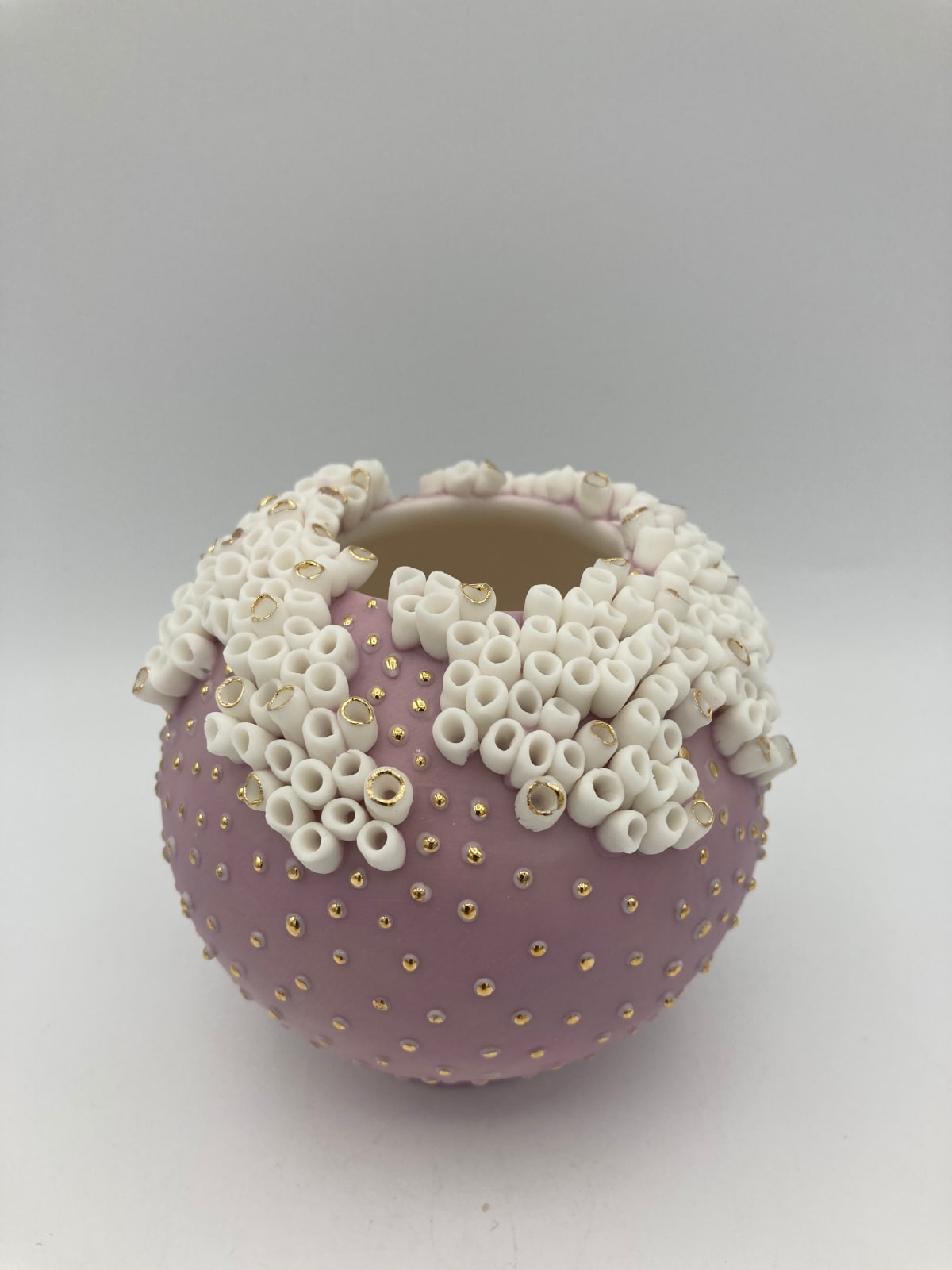 Delfina Emmanuel, Small Medium Pink Floral Moon Jar , 2024
