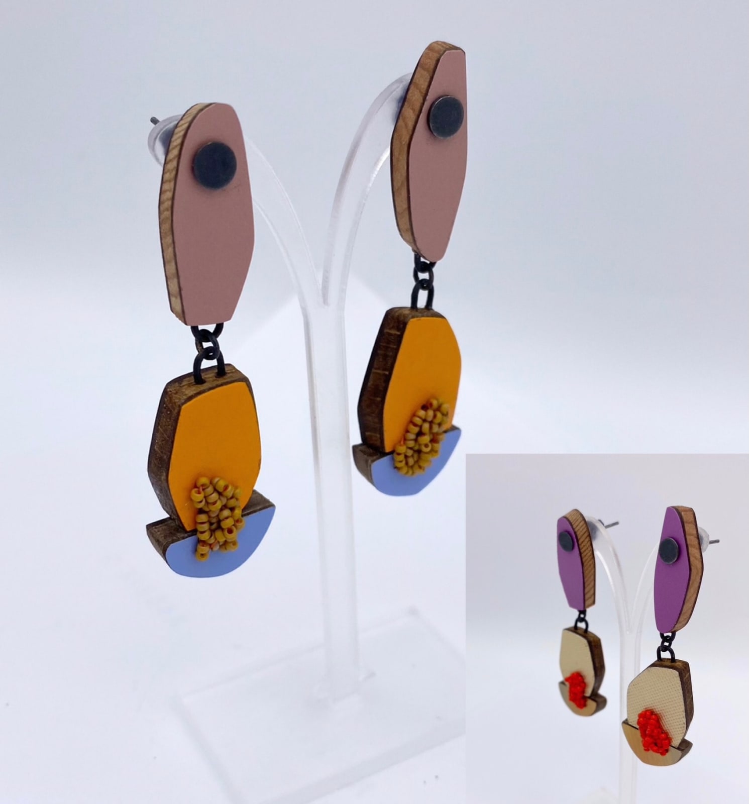 Faye Hall Reversible Stud Earrings Dangly small 2023 Contemporary Applied Arts