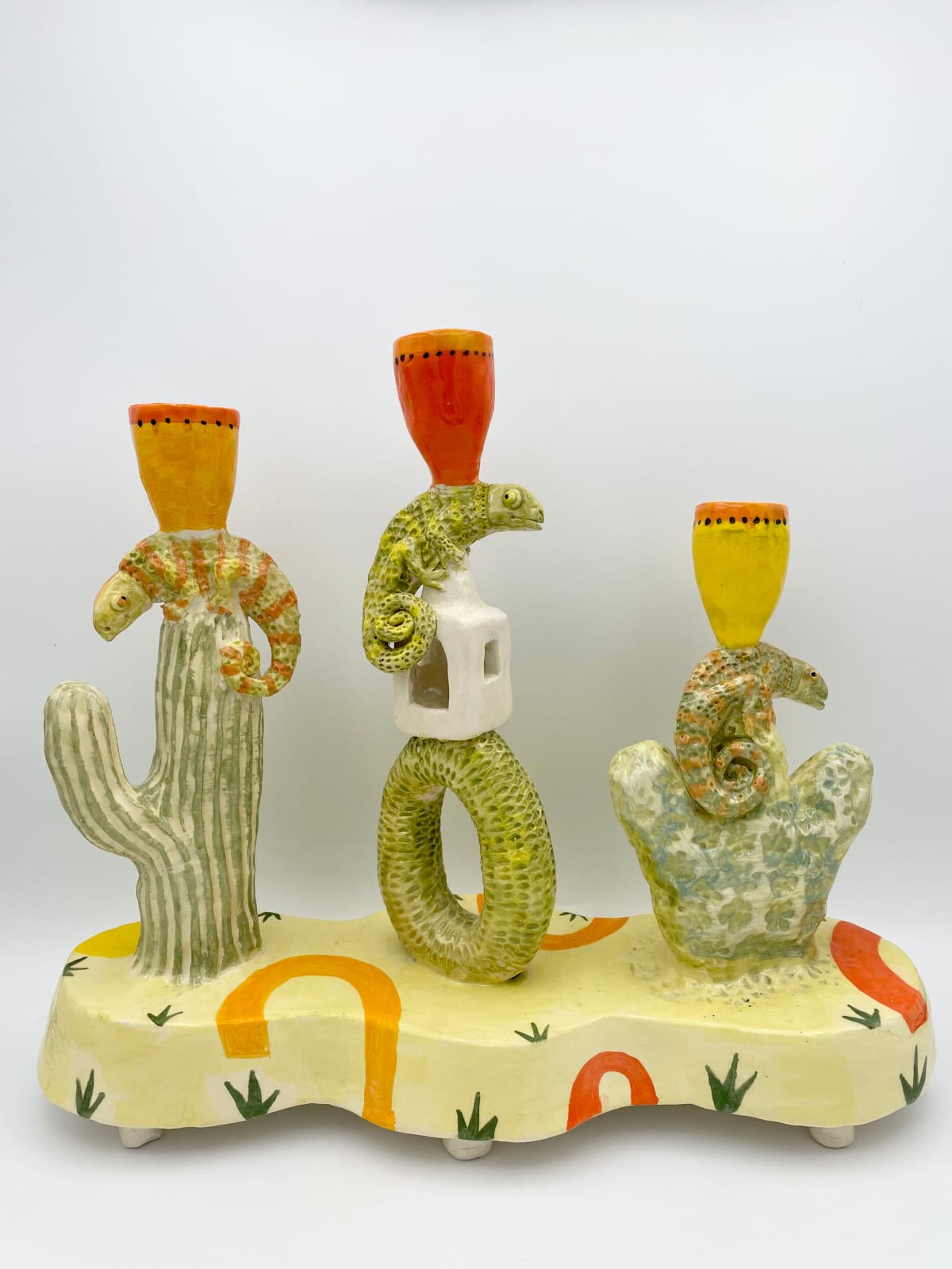 Laurance Simon, Karma Chameleon Candelabra, 2023