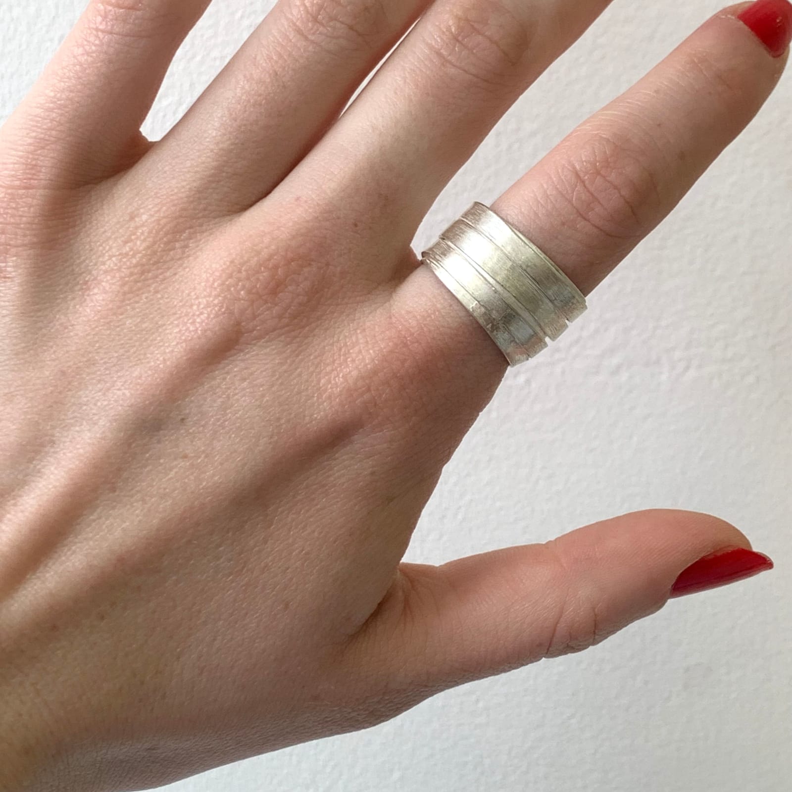 Disa Allsopp, Sterling Silver Tagliatelle Ring, 2024