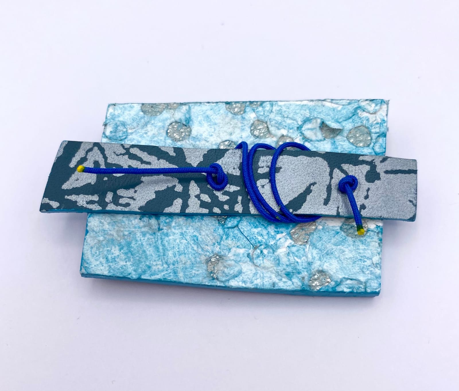 Ealish Wilson, Tyvek Blue Brooch, 2024