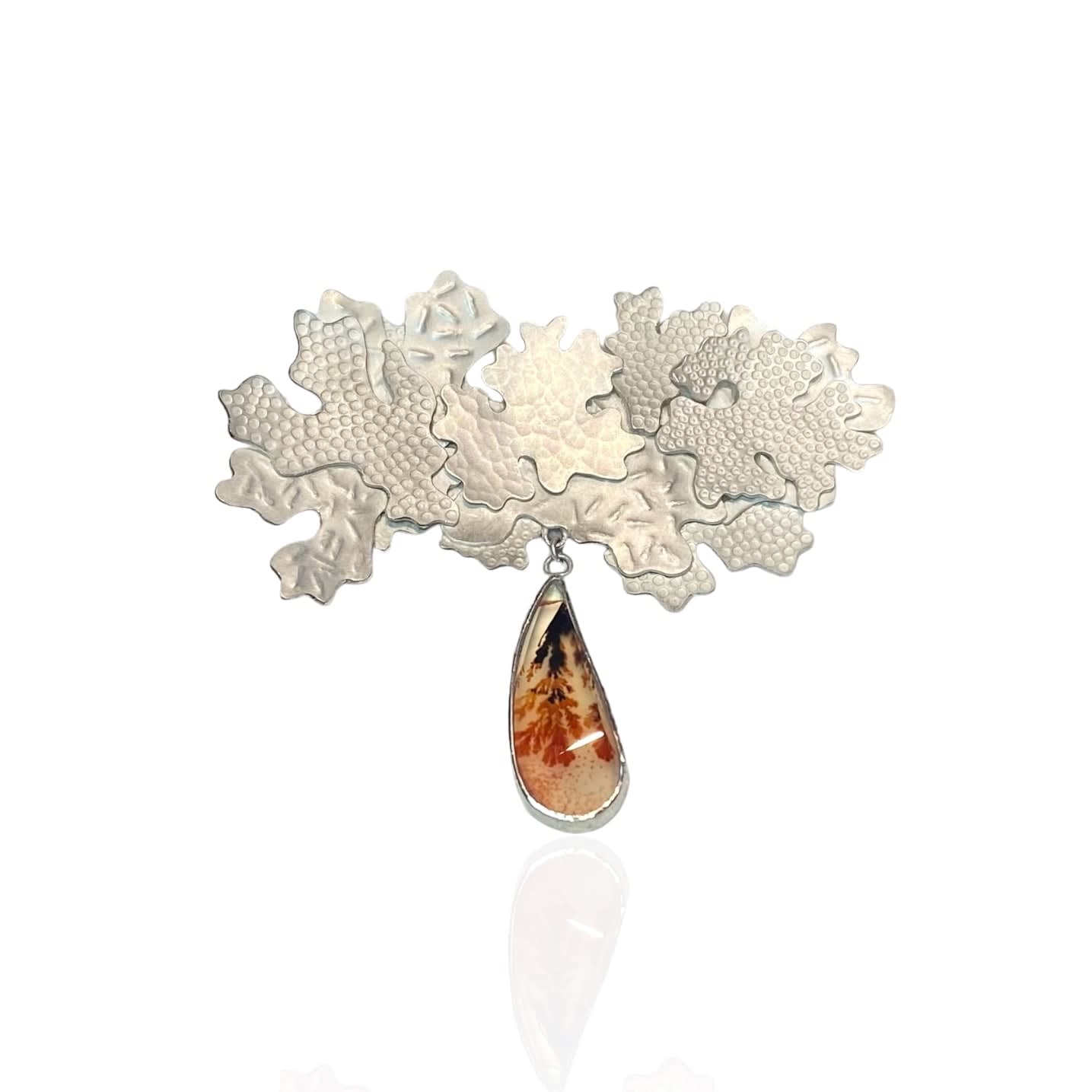Kate Bajic, Evernia Dendrite Brooch, 2024