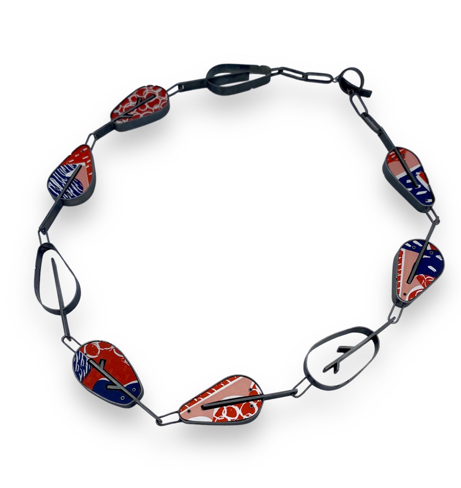Lindsey Mann, Falling Leaves Link Necklace - Reversible, 2023