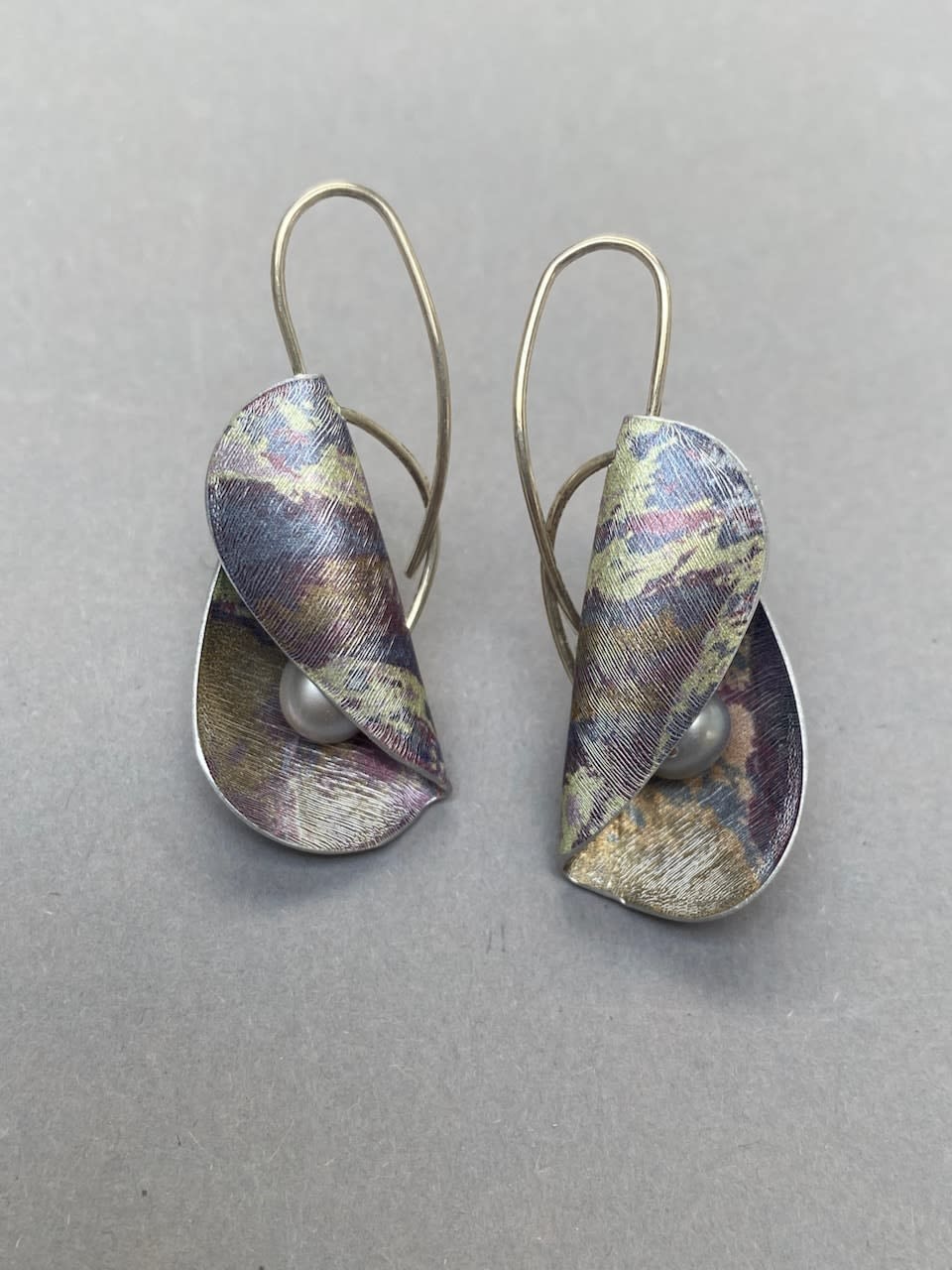 Jane Adam, Purple Small Pod Earrings, 2024