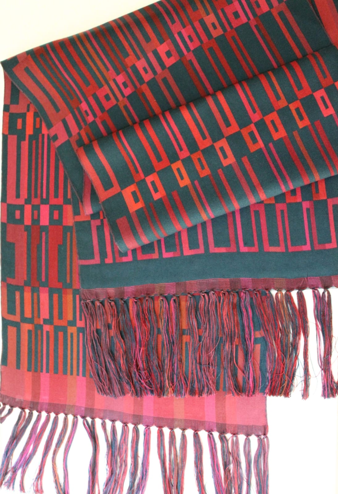 Jennifer Shellard, Grid Silk Scarf, 2024
